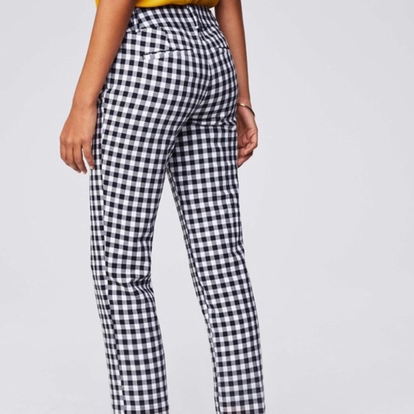 LOFT Pants - Loft Gingham Pants - Marisa Fit